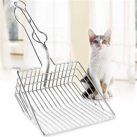 metal cat box scooper|cat litter scoop for fine.